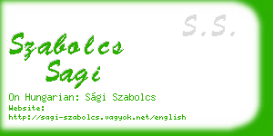 szabolcs sagi business card